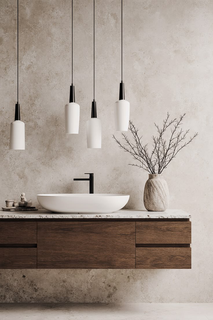 Warm Wood Bathrooms: Why Walnut & Dark Wood Vanities Are Defining Modern Bathroom Design