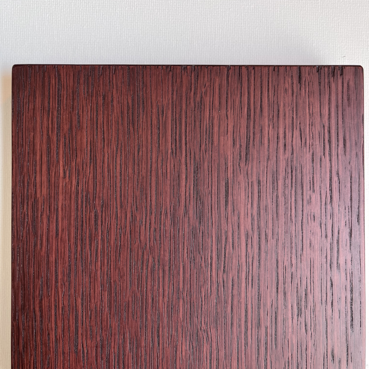Burgundy Oak Wood Sample | Custom Cabinet Finish Sample