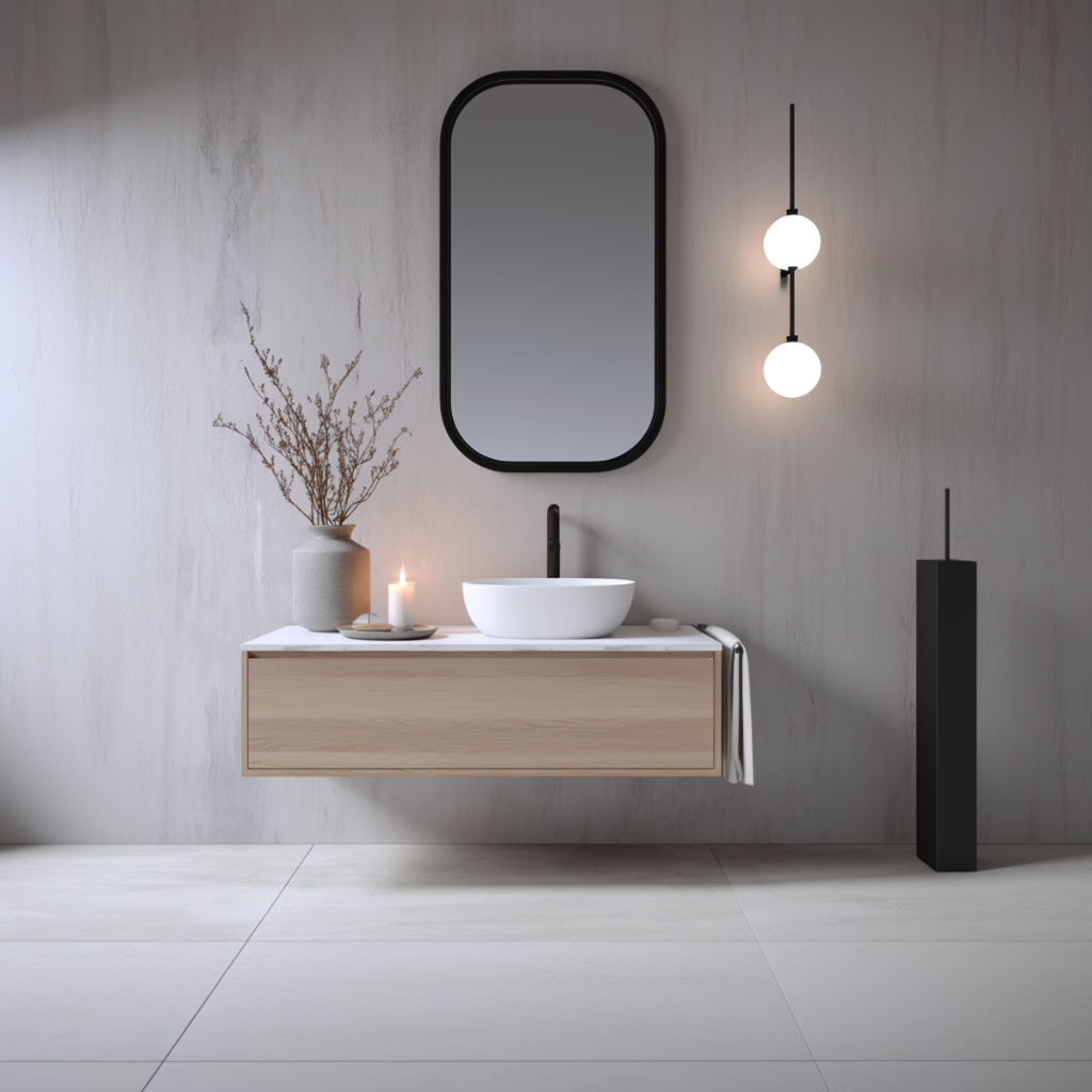 compact-oak-powder-room-vanity