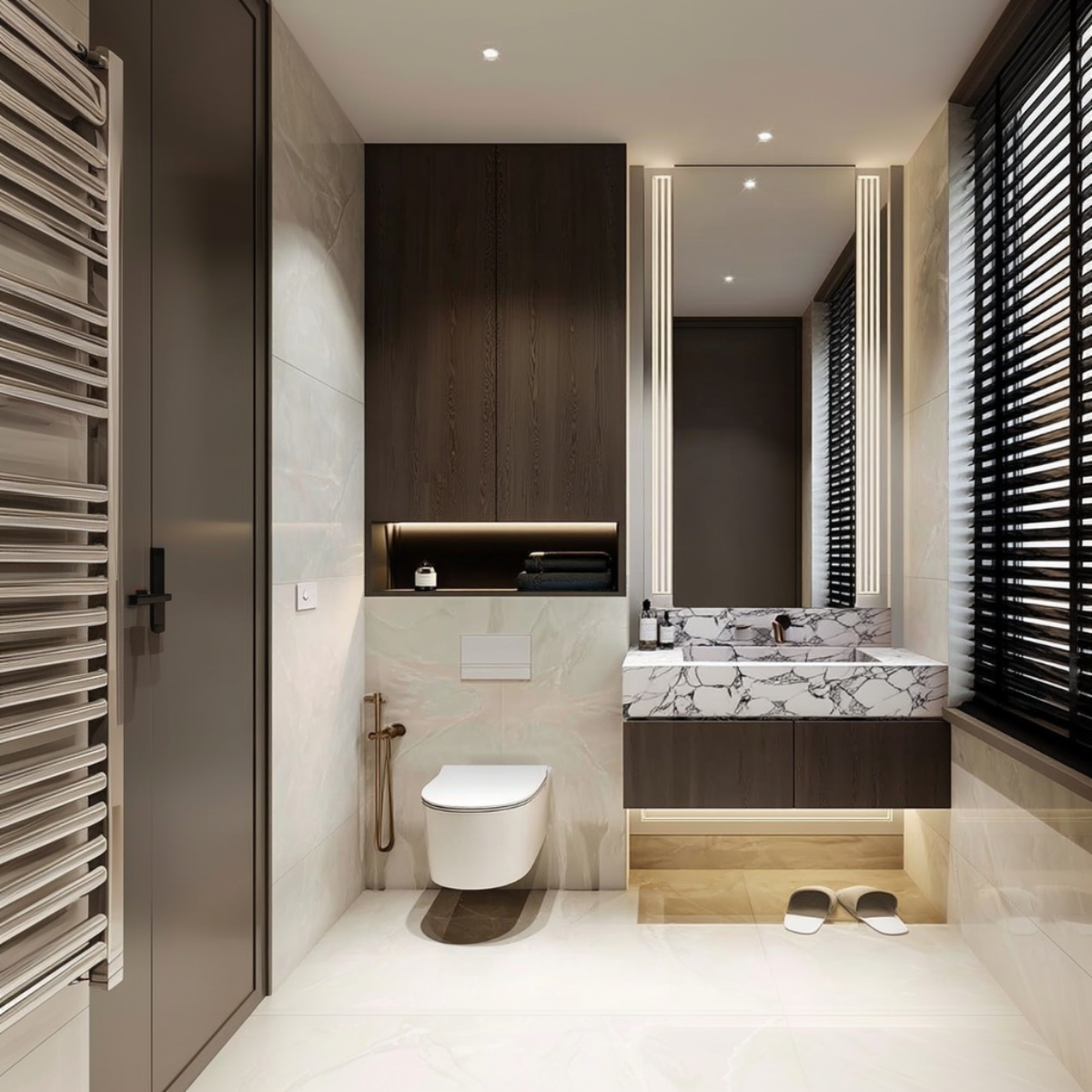 dark oak wall mounted cabinet