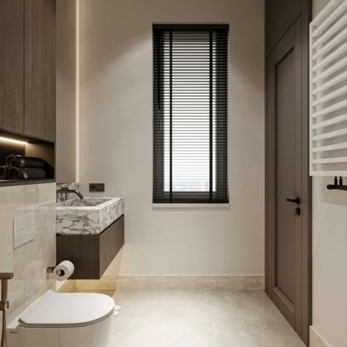 modern oak bathroom cabinet